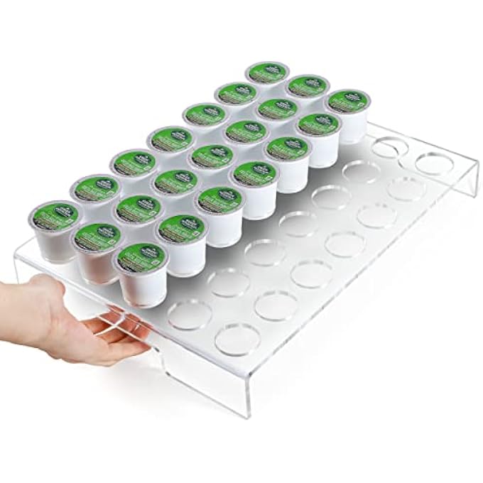 Shikha Flat Countertop Coffee Pod Holder K Cup Organizer Tray - Image 1