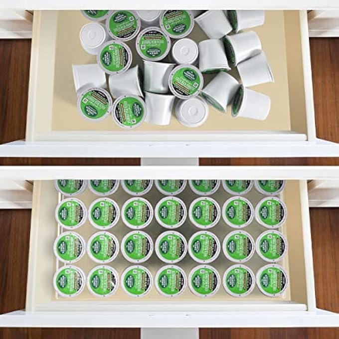 Shikha Flat Countertop Coffee Pod Holder K Cup Organizer Tray - Image 3