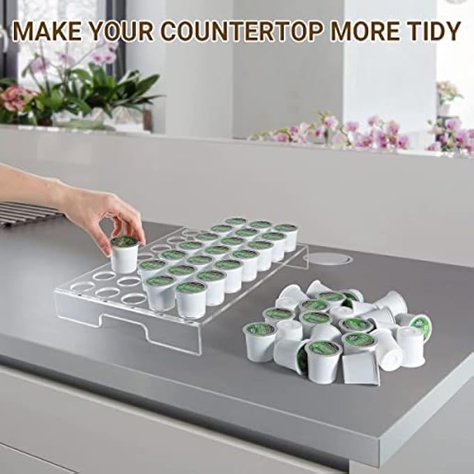 Shikha Flat Countertop Coffee Pod Holder K Cup Organizer Tray - Image 5