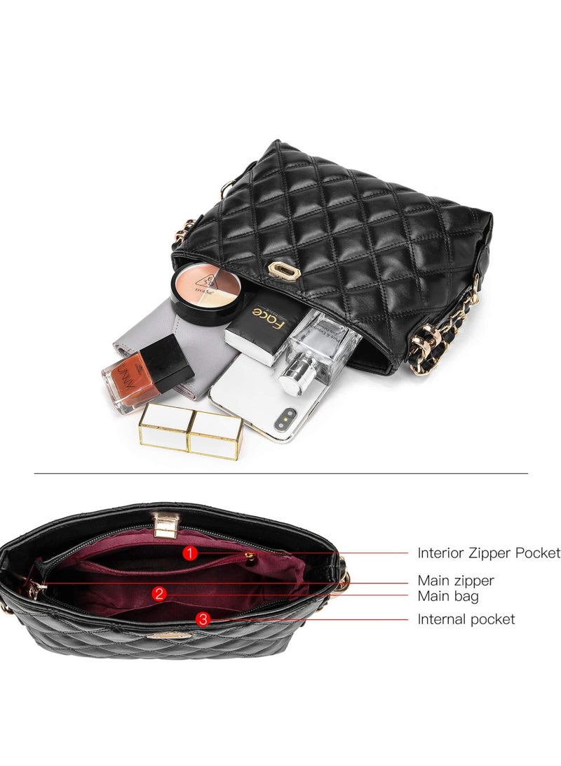 Excefore Fashion Crossbody Bags, PU Leather Shoulder Bag, Lightweight Handbags Shoulder Bag, Suitable for Women Girls - Image 3