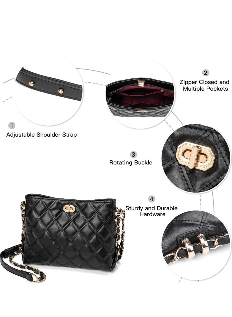 Excefore Fashion Crossbody Bags, PU Leather Shoulder Bag, Lightweight Handbags Shoulder Bag, Suitable for Women Girls - Image 4