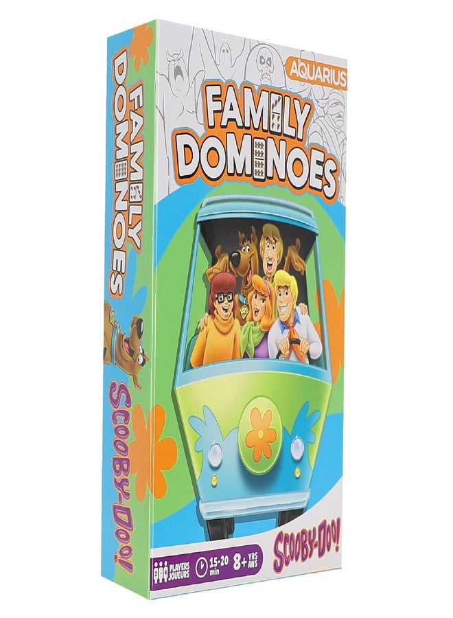 AQUARIUS Scooby-Doo Family Dominoes Game - 28 Cartoon Tiles Featuring Scooby Doo - Easy Matching Game for Kids & Adults - Official Scooby-Doo Merchandise - Image 1