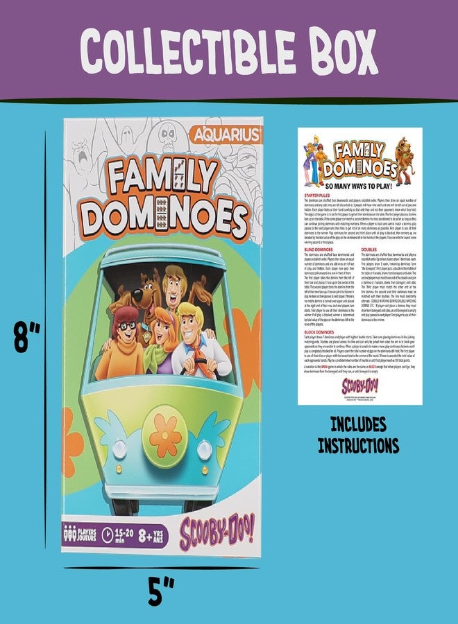 AQUARIUS Scooby-Doo Family Dominoes Game - 28 Cartoon Tiles Featuring Scooby Doo - Easy Matching Game for Kids & Adults - Official Scooby-Doo Merchandise - Image 5