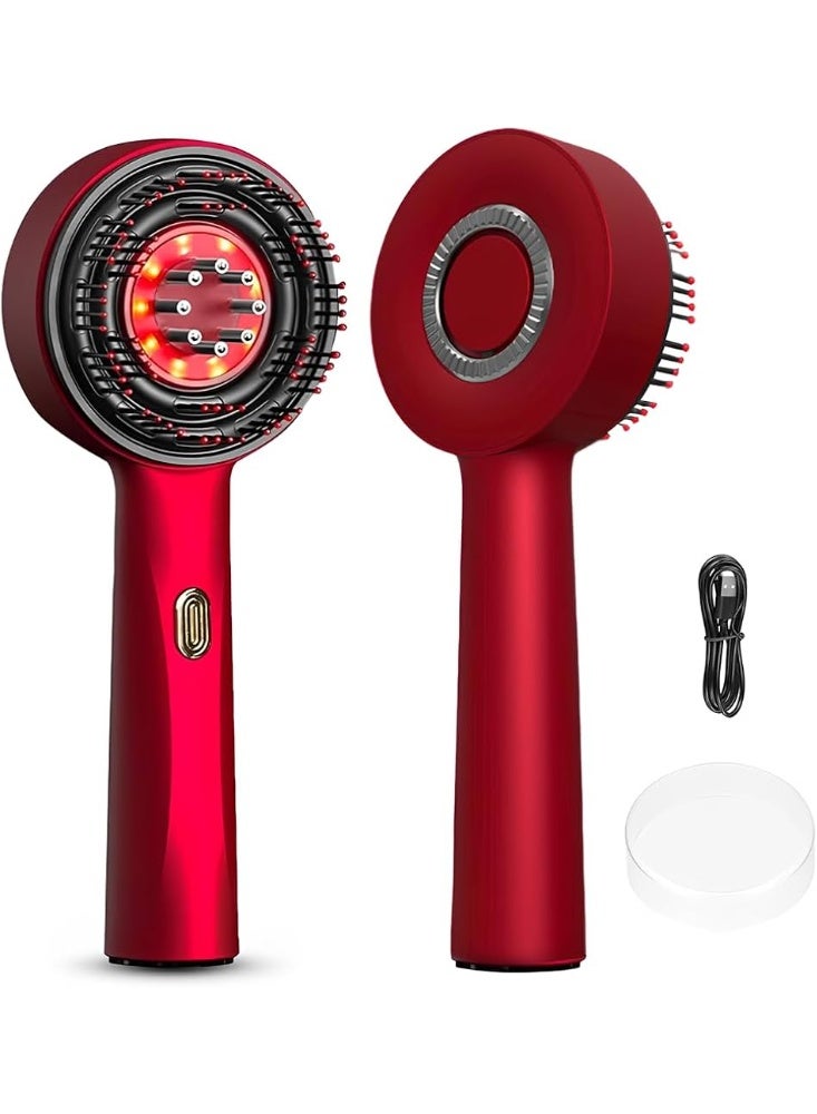 أداة كهربائية 2 في 1 لتوزيع زيت الشعر وتدليك فروة الرأس، مع زيت لتعزيز نمو الشعر - Image 1