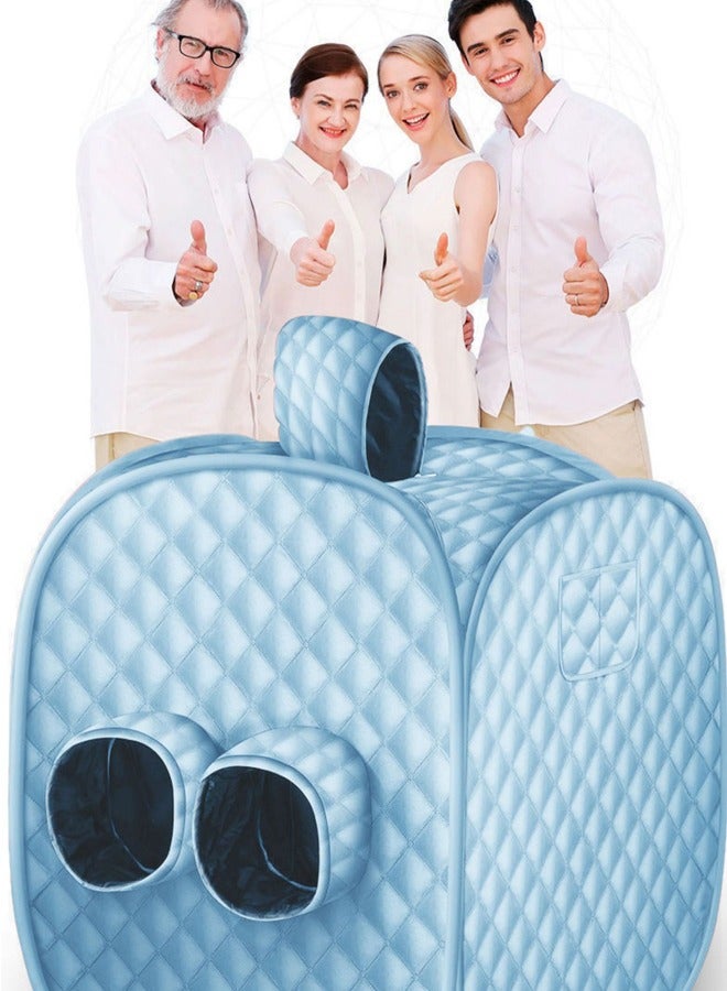 Generic Two Person Sauna,Saunas Box,Portable Folding Steam Home,Personal Tent Spa Room,Sauna Generator Cabin Box with Steamer for Household Weight Loss  - Image 2