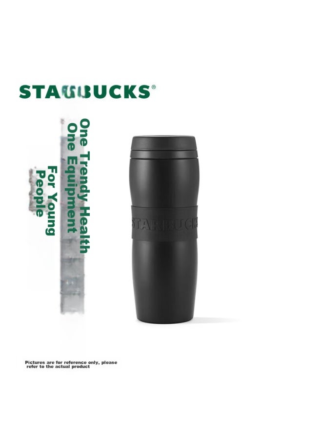 Starbucks Insulated Mug 384ml Coffee Cup Tea Cup Cold Water Cup Black Warm Classic Style Qixi Gift - Image 1