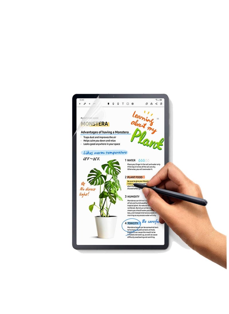 [2 Pack] Paperfeel Screen Protector For Samsung Galaxy Tab S10 Plus/Tab S9 Plus / Tab S8 Plus / Tab S7 Plus 12.4 Inch, Anti-Glare Matte PET Film for Drawing and Writing Like on Paper, High Touch
