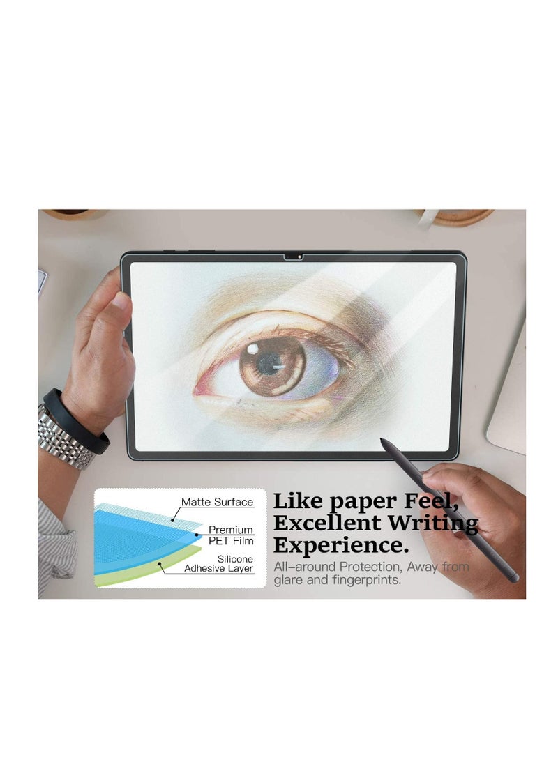 [2 Pack] Paperfeel Screen Protector For Samsung Galaxy Tab S10 Plus/Tab S9 Plus / Tab S8 Plus / Tab S7 Plus 12.4 Inch, Anti-Glare Matte PET Film for Drawing and Writing Like on Paper, High Touch