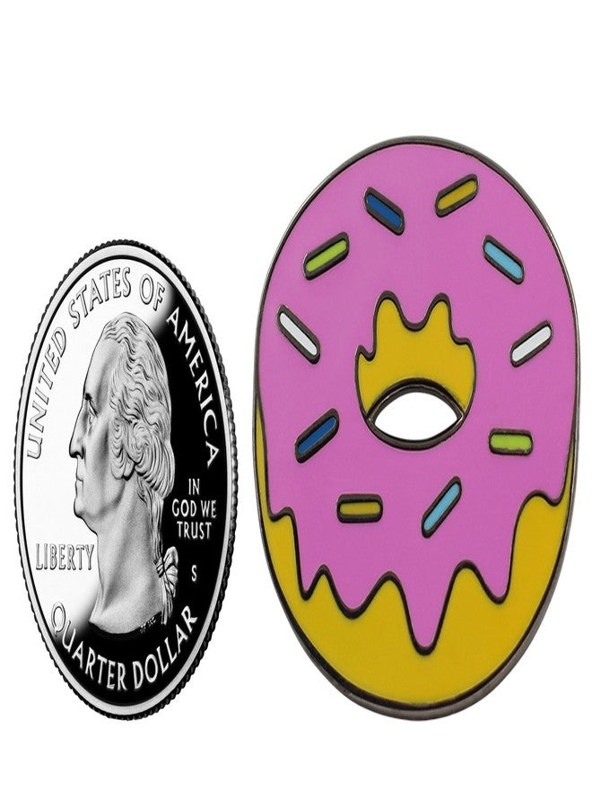 REAL SIC Donut Enamel Pin - Classic Simpsons Donut Pin for Backpacks, Jackets, Hats & Tops (Pink) - Image 5