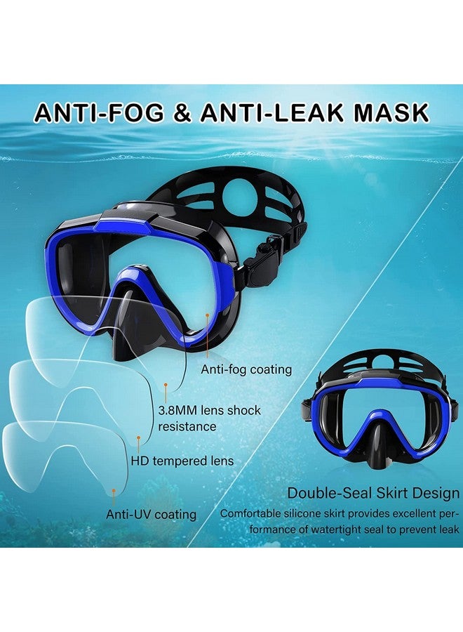 VBM Mask Fin Snorkel Set with Adult Snorkeling Gear, Panoramic View Diving Mask, Trek Fin, Dry Top Snorkel +Travel Bags, Snorkel for Lap Swimming - Image 4