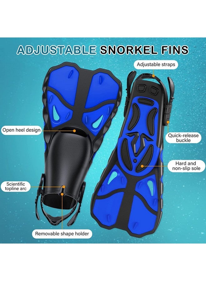 VBM Mask Fin Snorkel Set with Adult Snorkeling Gear, Panoramic View Diving Mask, Trek Fin, Dry Top Snorkel +Travel Bags, Snorkel for Lap Swimming - Image 2