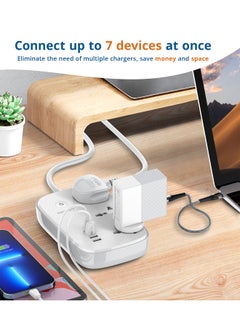 بيجانت وصلة مشترك كهربائي ذكية ب 3 مخارج و 4 منافذ USB و سلك بطول 2 متر, تحكم عن طريق الهاتف الذكي وعن طريق الاوامر الصوتية  - Image 3