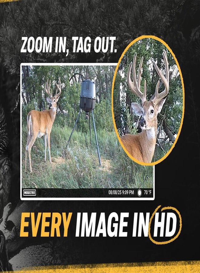 Moultrie Edge 3 Cellular Trail Camera - 40MP HD Photo Capture - 1080p Low-Glow Flash - GPS - Multi-Carrier Auto-Connect - Built-in Memory - 0.5s Trigger Speed - AI Buck Detection - Image 4