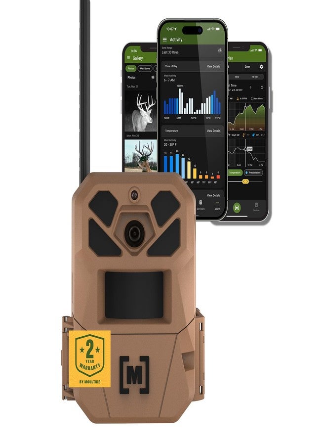 Moultrie Edge 3 Cellular Trail Camera - 40MP HD Photo Capture - 1080p Low-Glow Flash - GPS - Multi-Carrier Auto-Connect - Built-in Memory - 0.5s Trigger Speed - AI Buck Detection - Image 1