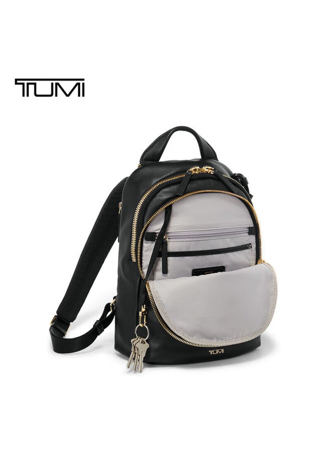 Tumi Voyageur Backpack For Men And Women, Leather Laptop Bag, Summer Travel - Image 1
