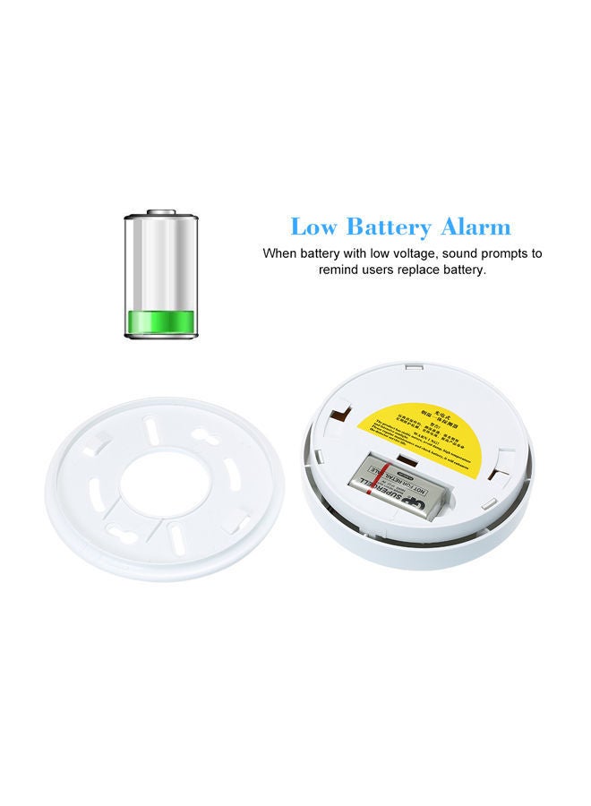 NIBEMINENT Fire Security Alarm White 13x5x13centimeter - Image 5