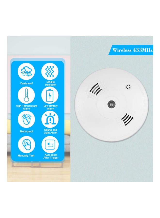 NIBEMINENT Fire Security Alarm White 13x5x13centimeter - Image 2