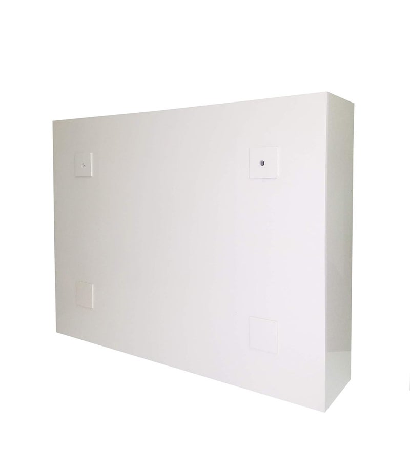 WINACO WINACO Plastic Monalisa Off White Burgundy 3 Mm Thickness 18 X 4 X 14 Inch Three Door Bathroom Cabinet  - Image 5