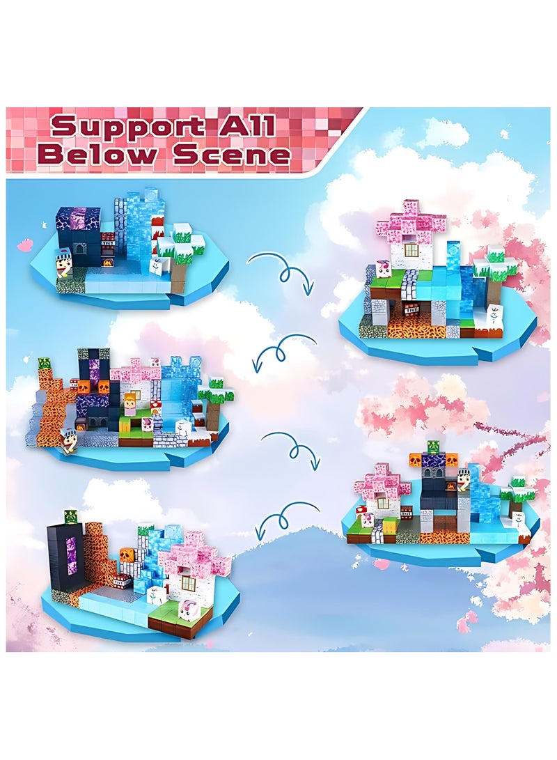 150 PCS Magnetic Blocks-Magnetic Building Blocks Magnetic Cubes Stacking, Build Magnetic Blocks Set, STEM Magnetic Tiles Toys for Kids Boys Girls Ages 3 4 5 6 7 8 9 10, Perfect Sensory Gifts for Kids - Image 3