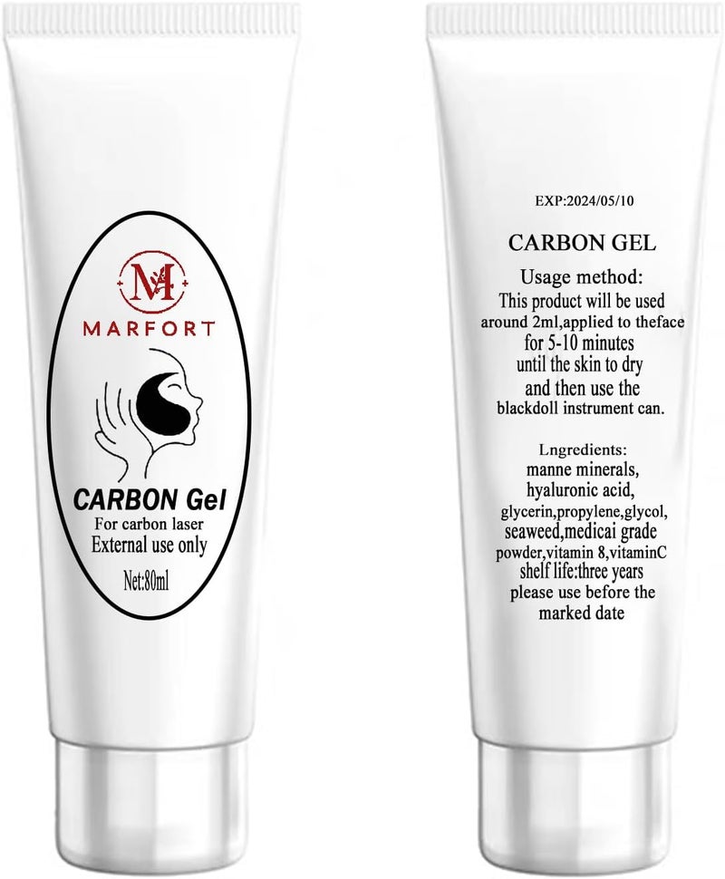 Carbon Peel Cream Gel for Facial Skin Rejuvenation Black Doll Deep Cleaning with Carbon Gel Safe  Effective80ml