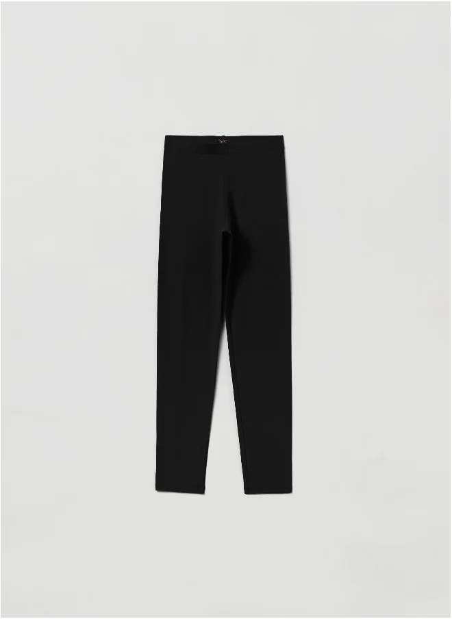او في اس Stretch cotton leggings