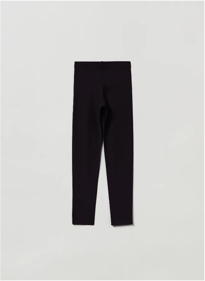 او في اس Stretch cotton leggings