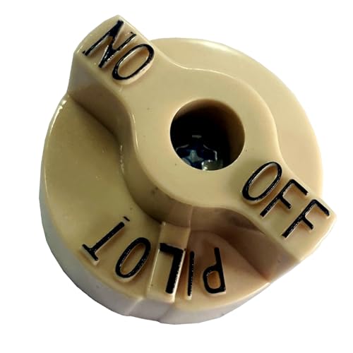 MCAMPAS Comb Gas Valve Beige Knob & 200-400°F Thermostat Dial Knob for Fryers, Range, Braising - 2 Pack - Image 5