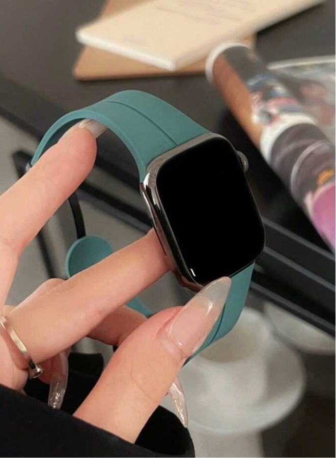 Apple Watch Band Sports Breathable Silicone Band Compatible With Apple Watch 42mm/44mm/45mm/49mm  - Image 3