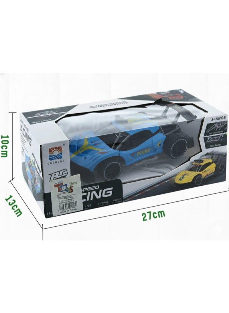 سيارة سباق ريموت كنترول للأطفال من Time Toys - تصميم رياضي عصري مع جهاز تحكم عن بعد، مقاس 27 سم، مثالية للهدايا والألعاب الخارجية - Image 2