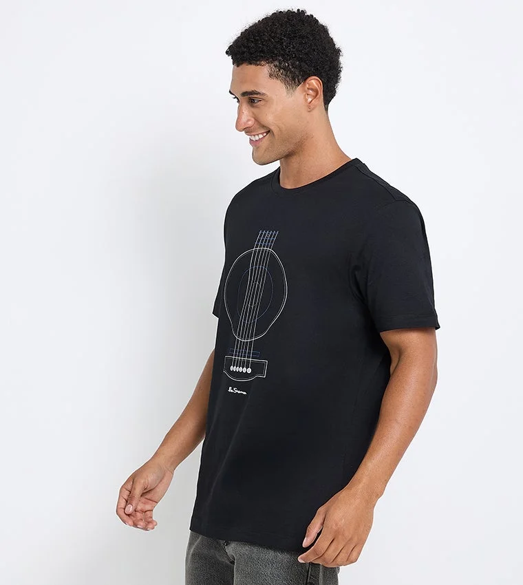 Ben Sherman Ben Sherman Men's Crew Neck Short Sleeve Printed T-Shirt