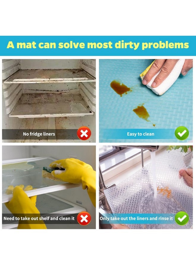 Bloss Cabinets Liners, 24" Clear Shelf Liners Refrigerator Liners, Easy to Clean Fridge Shelf Liners Non-Slip Refrigerator Mats for Shelves, Drawer Liners, Cupboard Liners 118" L - Image 4