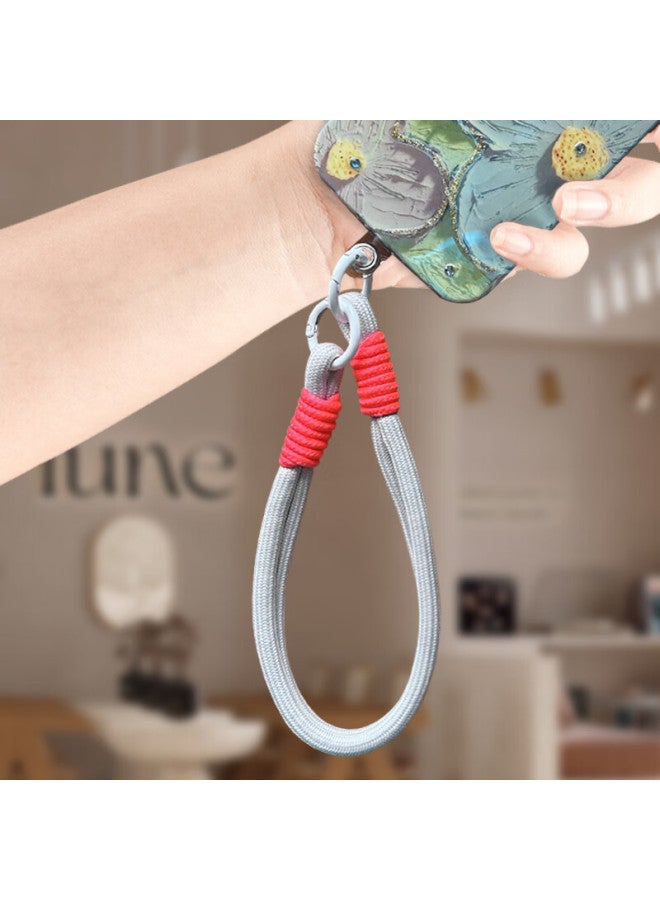 Sehan Shihan Phone Accessories Wrist Strap, Short Anti-loss Anti-drop Cord, Phone Strap Chain, Phone Case Strap, Suitable For Apple, Huawei, Oppo, Vivo, Xiaomi, Premium Gray Skin-friendly Strap - Image 3