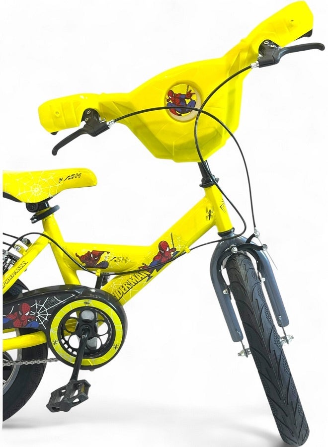 فلاش دراجة فلاش كيدز للأولاد فيها اصوات وانوار، لون اصفر، مقاس 16 من 5 سنين ل8 سنين - الوكيل الرسمي في مصر لشركة GTG TOYS - Image 5