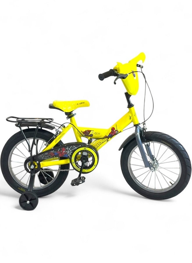 فلاش دراجة فلاش كيدز للأولاد فيها اصوات وانوار، لون اصفر، مقاس 16 من 5 سنين ل8 سنين - الوكيل الرسمي في مصر لشركة GTG TOYS - Image 4
