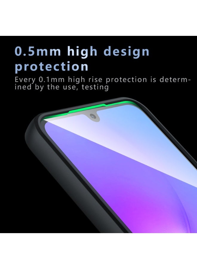 Case Cover Shockproof Hard PC Back Soft TPU Frame Matte Black Slim Protective Cover Compatible with Samsung Galaxy A17 ( Black) - Image 2