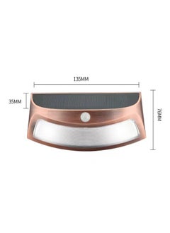 Chabeia Solar Fence Lights,Head Motion Sensor ,IP65 Waterproof,LED Solar Wall Lights ,Outdoor,Wall Lamp,Solar Lights Outdoor, Outdoor Step Lights, Wireless ,LED Solar Lights  for Pathway ,Porch ,Yard, Garage ,Garden, Fence ,Walkway ,Driveway(Red Copper,Warm Light)  - Image 5