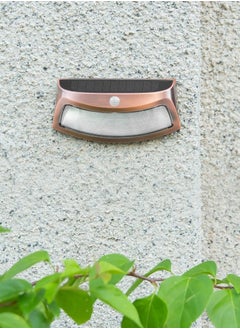 Chabeia Solar Fence Lights,Head Motion Sensor ,IP65 Waterproof,LED Solar Wall Lights ,Outdoor,Wall Lamp,Solar Lights Outdoor, Outdoor Step Lights, Wireless ,LED Solar Lights  for Pathway ,Porch ,Yard, Garage ,Garden, Fence ,Walkway ,Driveway(Red Copper,Warm Light)  - Image 4