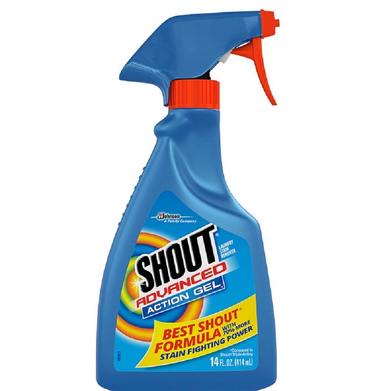 SC Johnson Shout Advanced Spray and Wash Gel Stain Remover for Clothes, Best Shout Formula, 14 fl oz, Multicolor - Image 1