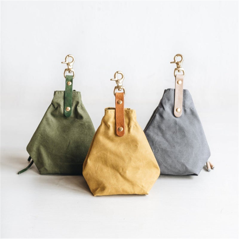 Canvas Pet Food Storage Drawstring Bag - Image 1