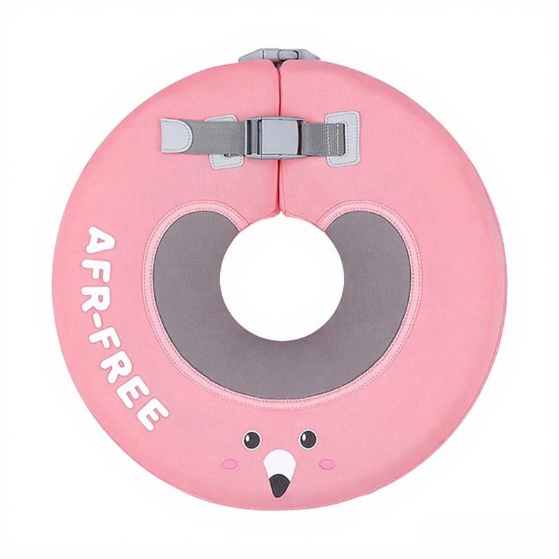 Mambobaby Baby Neck Float Ring - Non-Inflatable Pearl-Foam, Premium 3D Cloth, Secure Dual Buckle Lock, Ergonomic Balance Design for 0-12 Months Baby Bathtub & Water Play - Image 1