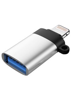 Lightning to USB Camera Hub Adapter,  USB3.0 Female OTG Data Sync Converter, Compatible with iPhone12/11/X/iPad, Card Reader, USB Flash Drive, Mouse, Keyboard, MIDI