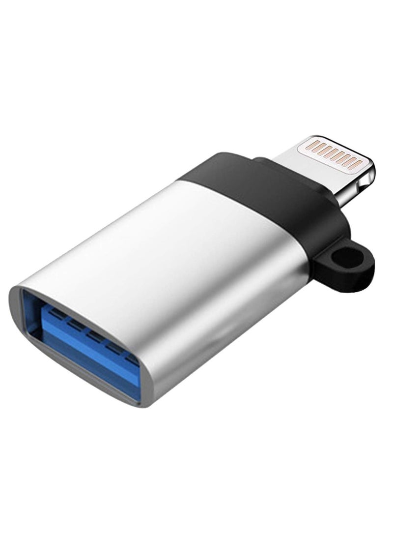 Generic - Lightning to USB Camera Hub Adapter,  USB3.0 Female OTG Data Sync Converter, Compatible with iPhone12/11/X/iPad, Card Reader, USB Flash Drive, Mouse, Keyboard, MIDI - Image 1