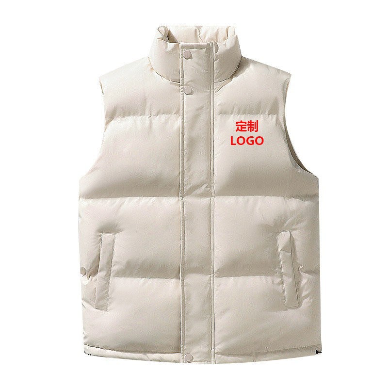Vest Men'S And Women'S Fashion All-Match Vest Cold-Proof Warm Vest Vest Vest Down Cotton Vest Logo - Image 2