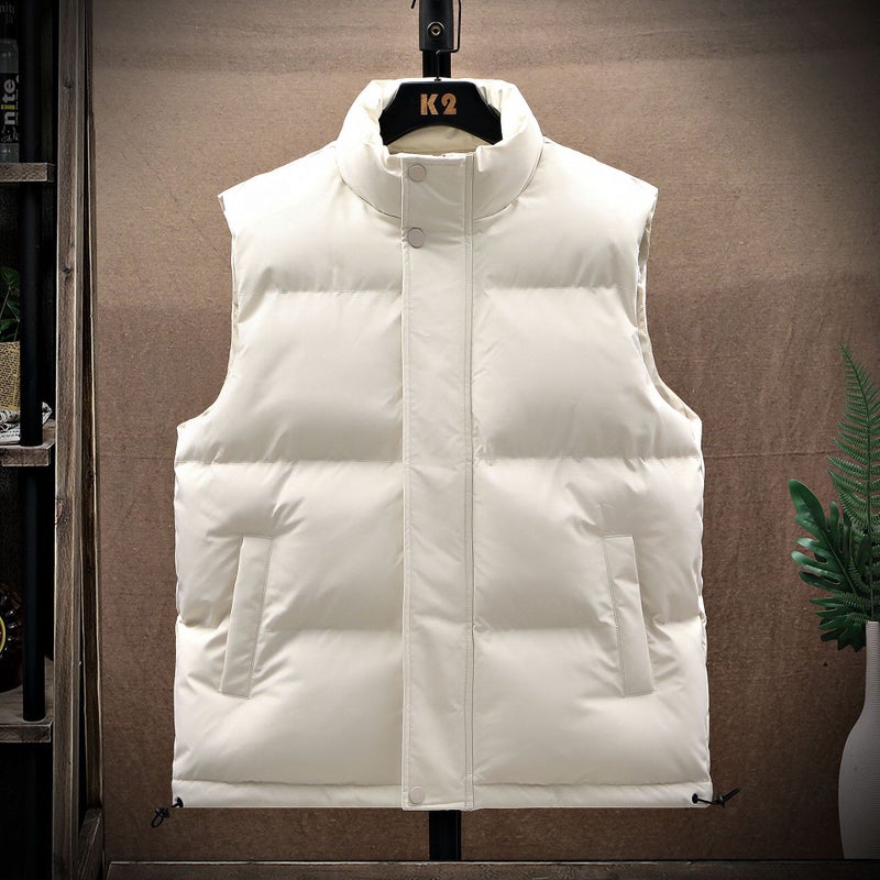 Vest Men'S And Women'S Fashion All-Match Vest Cold-Proof Warm Vest Vest Vest Down Cotton Vest Logo - Image 3