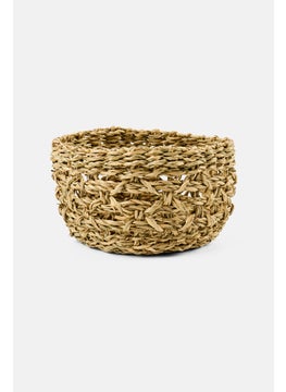 Muy Mucho Sea Grass Round Small Basket 15 x 10 cm, Beige  - Image 2