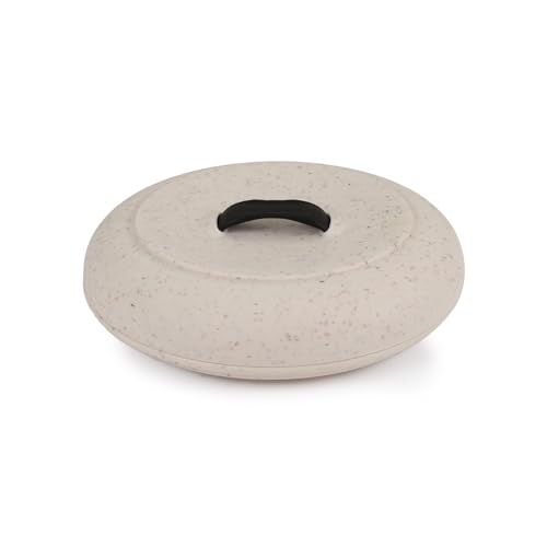 Dexas Durable Microwavable Tortilla Warmer 8.75 Inches, Oat Granite Color, Perfect for Warming Tortillas, Bread, Pancakes, Cornbread - Image 1