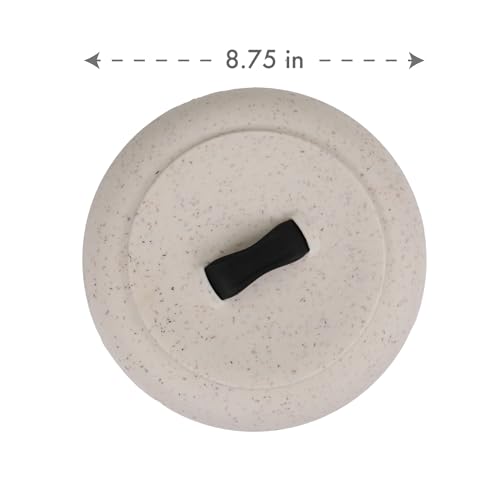Dexas Durable Microwavable Tortilla Warmer 8.75 Inches, Oat Granite Color, Perfect for Warming Tortillas, Bread, Pancakes, Cornbread - Image 3