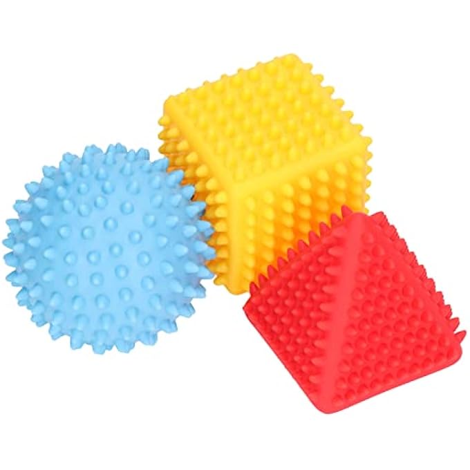 RIZGHWOY Sensory Balls Set for Development of Vision Skills Soft Plastic for Baby Safe Baby Ball Set for 6 Months - Image 2