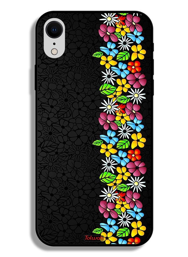 Tolwak Apple iPhone XR Protective Case Flowers Line - Image 2