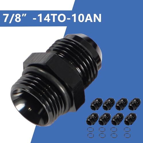 GSTP 10AN Upgraded Transmission Cooler Line Kit Nylon and Stainless Steel Braided Cooling Hose Fitting Kit Compatible with Chevrolet/GMC 6.6L Duramax (LLY/LBZ/LMM) 2006-2010 Anodized - Image 4